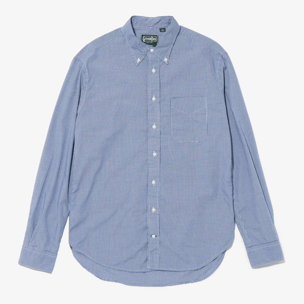 Gitman Vintage - Blue Compact Classic Gingham Shirts (Navy Market Exclusive)