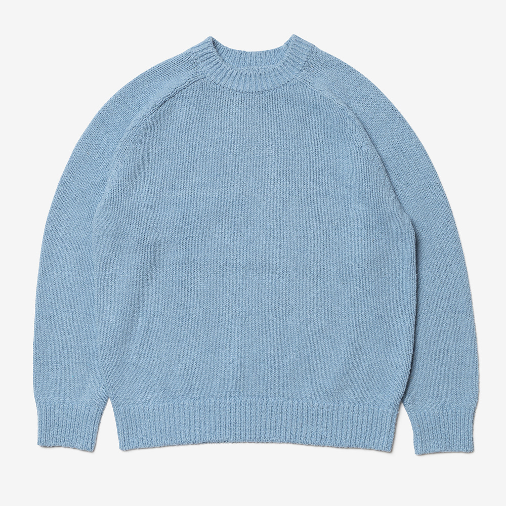 COOHEM - Cotton Silk Vintage Knit Pullover (Blue)