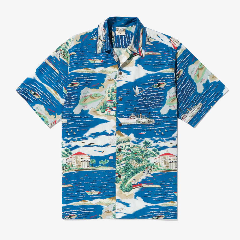 Go Barefoot - Aloha Shirts (Catalina, Blue)