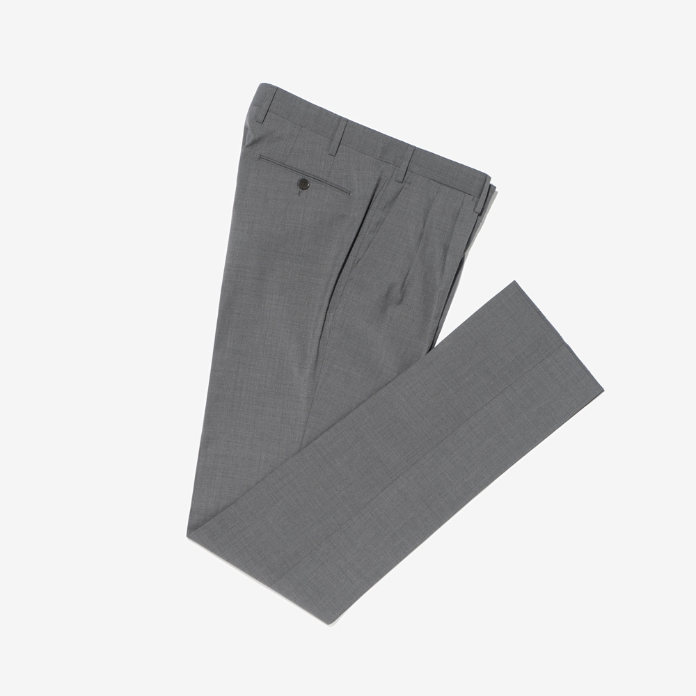 GERMANO - TWO TUCK WOOL PANTS (Grey)