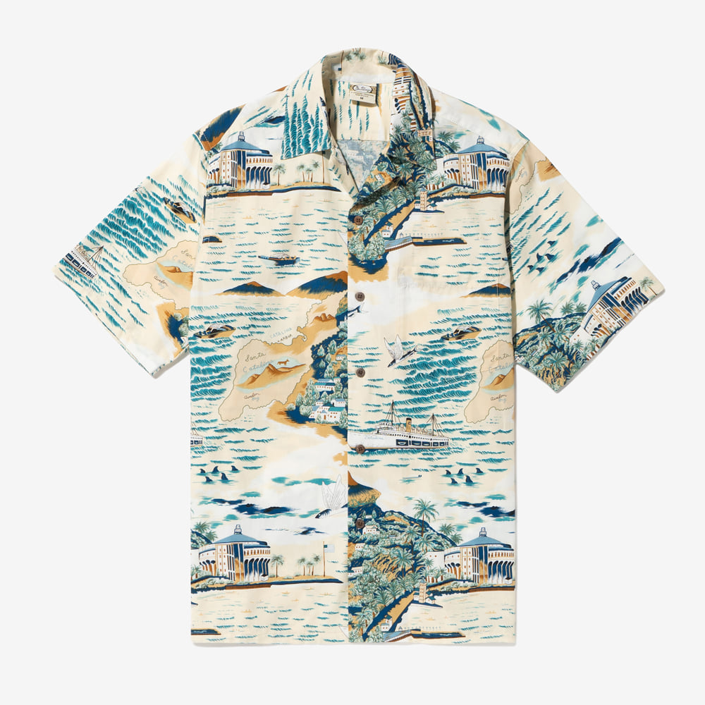 Go Barefoot - Aloha Shirts (Catalina, Cream)