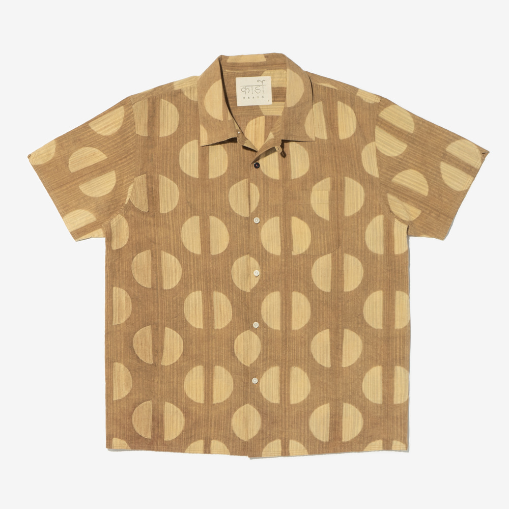 Kardo - Chintan Open Collar Shirt (Shibori Sand)