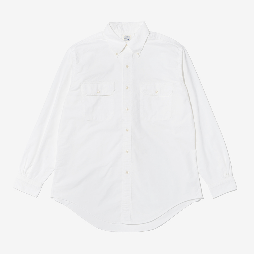 ORSLOW - Oxford Button Down Safari Shirts (White)