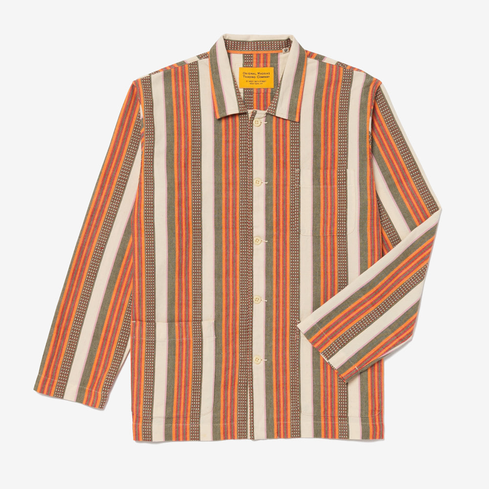 Original Madras Trading Company - Stout Shirt Jacket (Orange Multi)